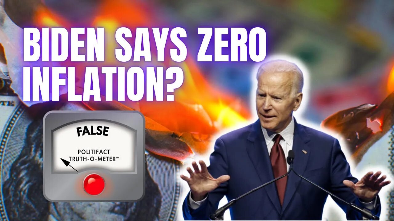 Fact Check: Biden Says Economy Had Zero Inflation in July