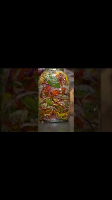 conserva pimentão italiano #shorts pickle pepper