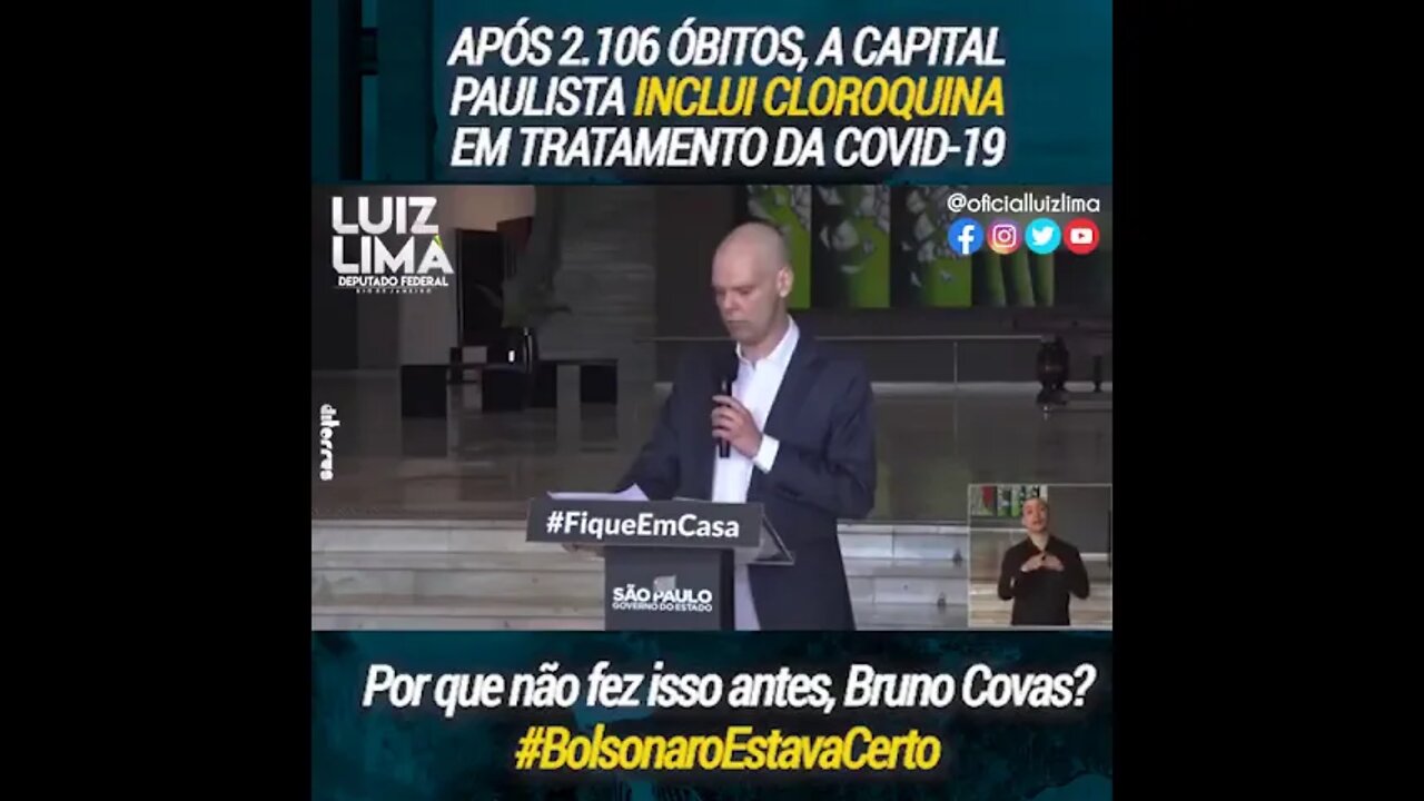 Após muitos Óbitos, a capital Paulista inclui a C. L. R. O. Q. U. I. N. A em tratamento da C O V I D