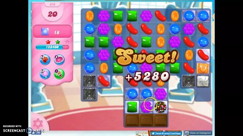 Candy Crush Level 676 Audio Talkthrough, 3 Stars 0 Boosters