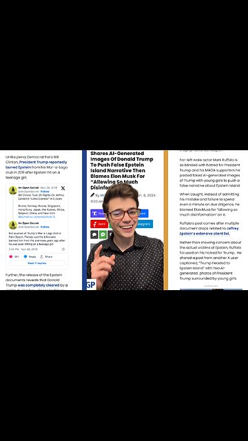 Victor Reacts: Life Must be Hard When You’re This Dumb- Mark Ruffalo Shared Fake Images of Trump