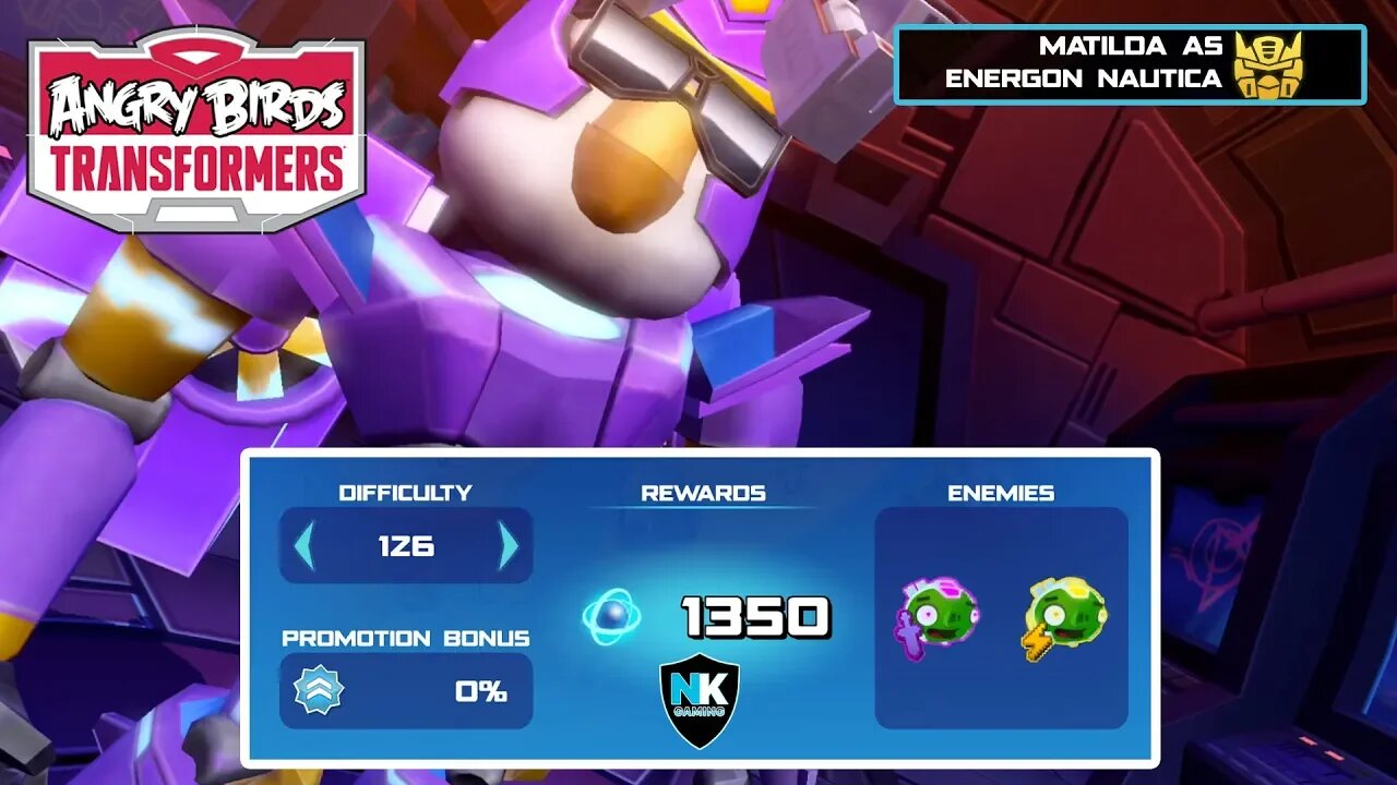 Angry Birds Transformers - Spark Run Series - Level 126 - Featuring Energon Nautica