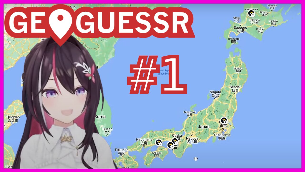 AZKi's first GeoGuessr Stream full Compilation #1 [Hololive]