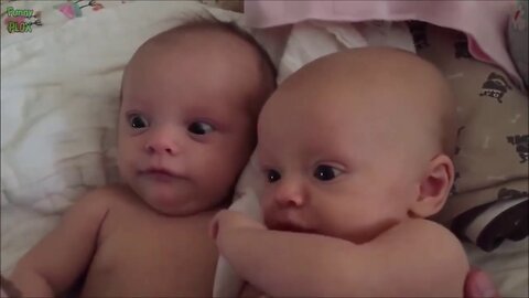 Babies shocking reaction on sneeze.