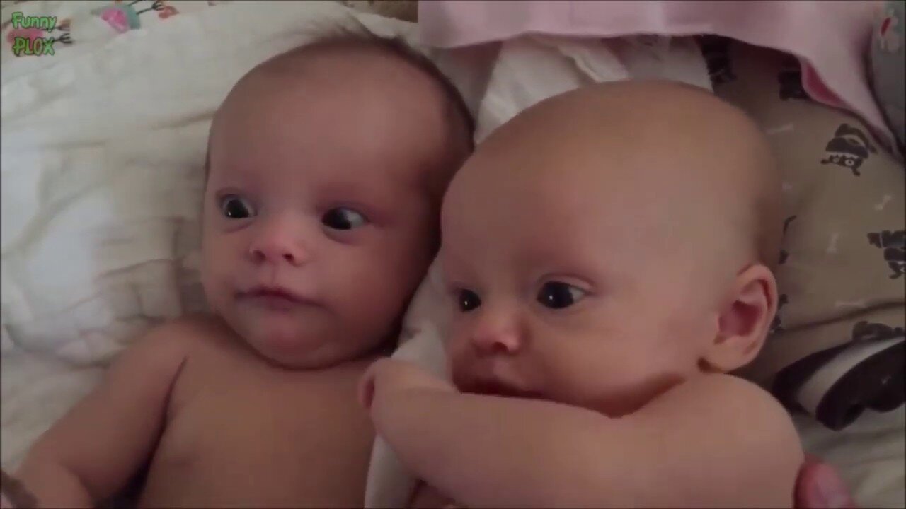 Babies shocking reaction on sneeze.
