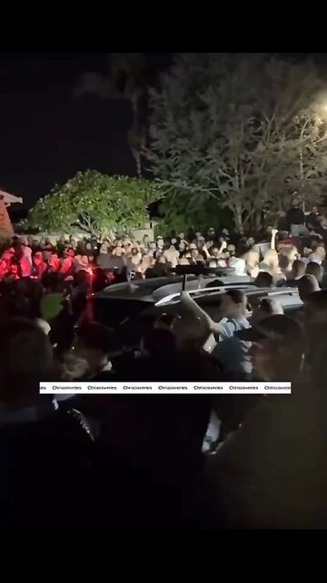 front of wakeley church: "bring him out"