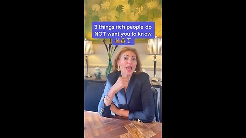 3 Things Rich people do NOT want you to know!