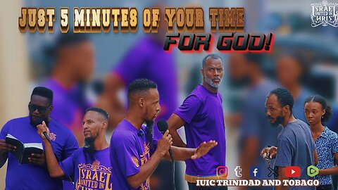 JUST 5 MINUTES OF YOUR TIME FOR GOD!