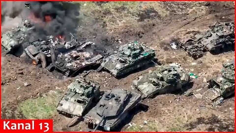 Ukrainian Army destroyed 1250 Russian soldiers and 21 tanks that attacked during the last day