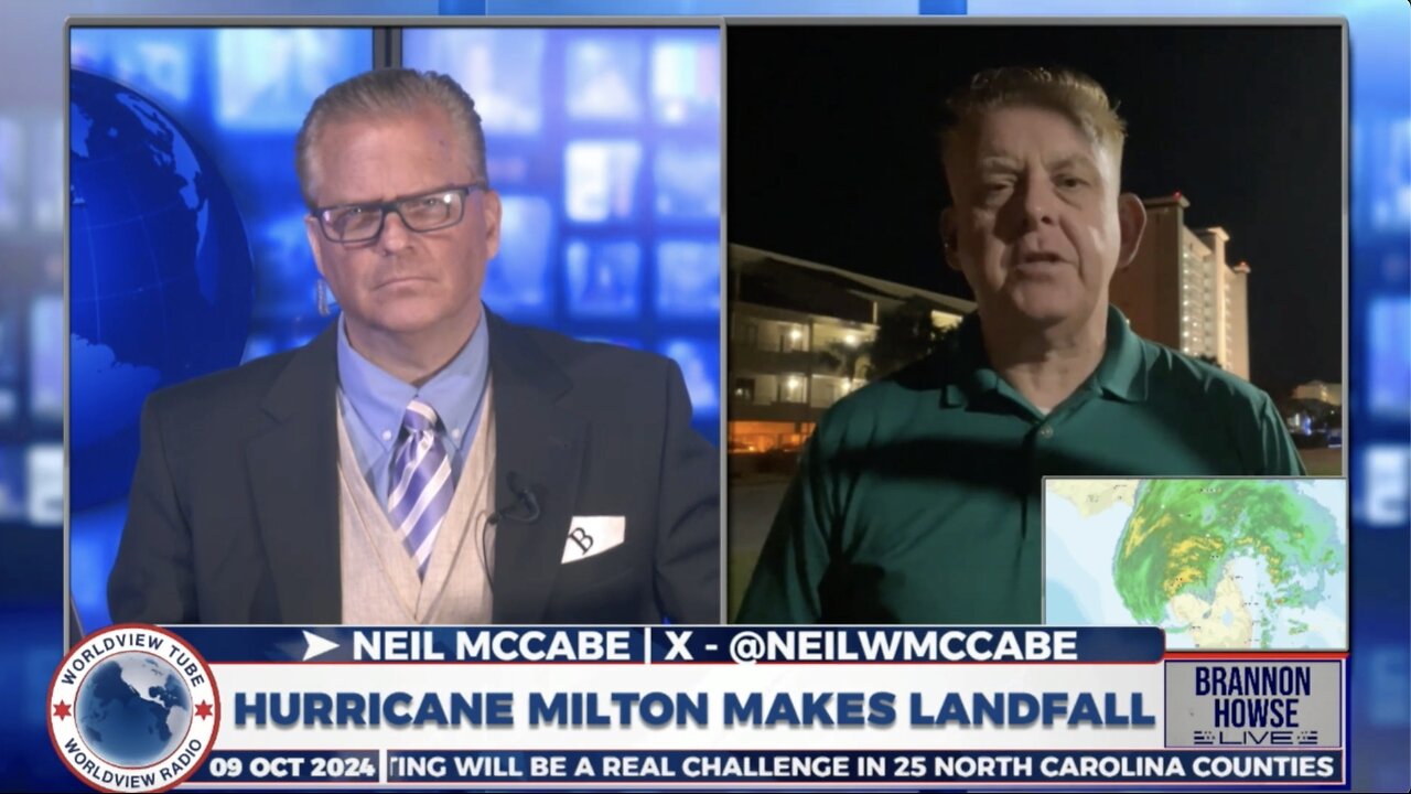 Report from Neil McCabe as Milton made Landfall