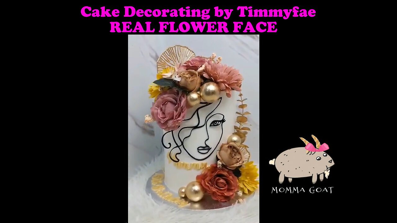 Decorating a Real Flower Face Cake With Model Fails Included #cakedecorating