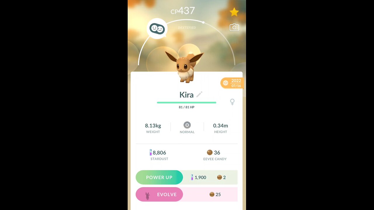 Eevee Evolves into Sylveon in Pokemon GO #Pokemon #PokemonGO