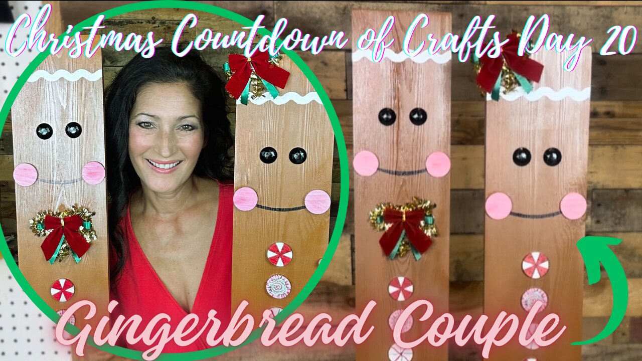 MAKING A GINGERBREAD MAN & WOMAN COUPLE (CHRISTMAS COUNTDOWN OF CRAFTS DAY 20) INSPIRED BY PINTEREST