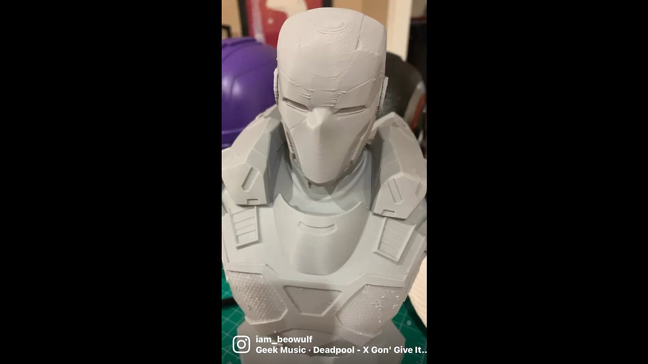 3D printed Deapool Iron Man Suit Bust