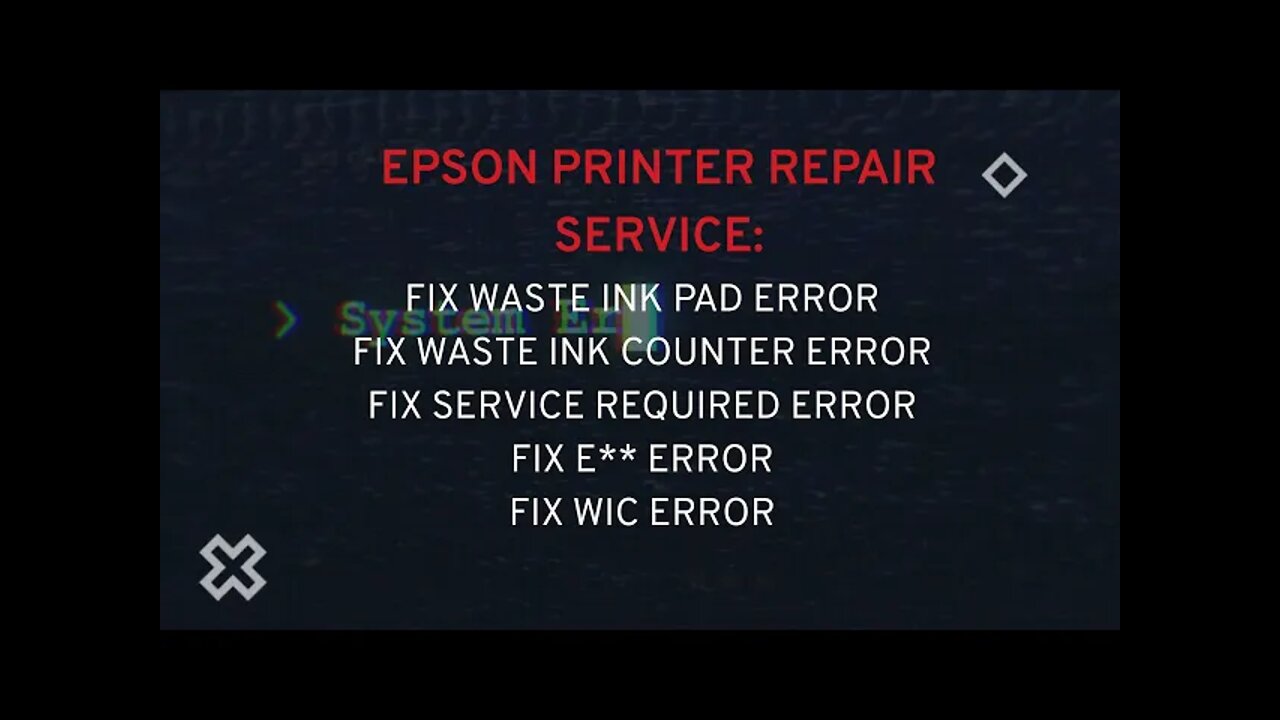 Epson Eco Tank ET Series waste ink pads resets ET 14000