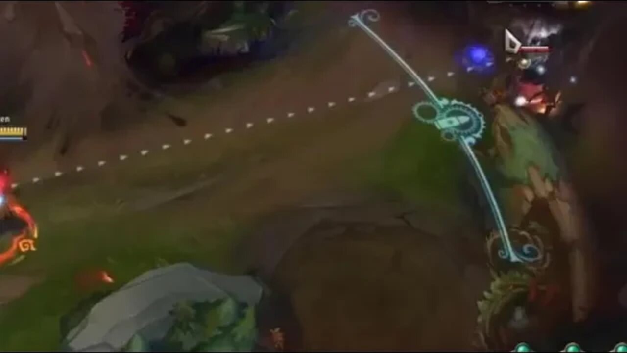 When it's late game and you step on a Caitlyn trap