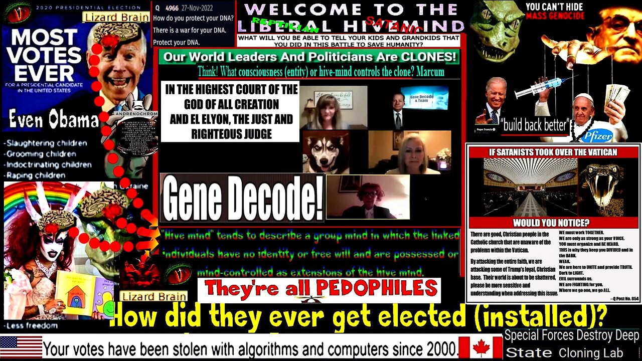 Gene Decode & Team. Cabal's Contempt of Court! (Please see Transhumanism in description)