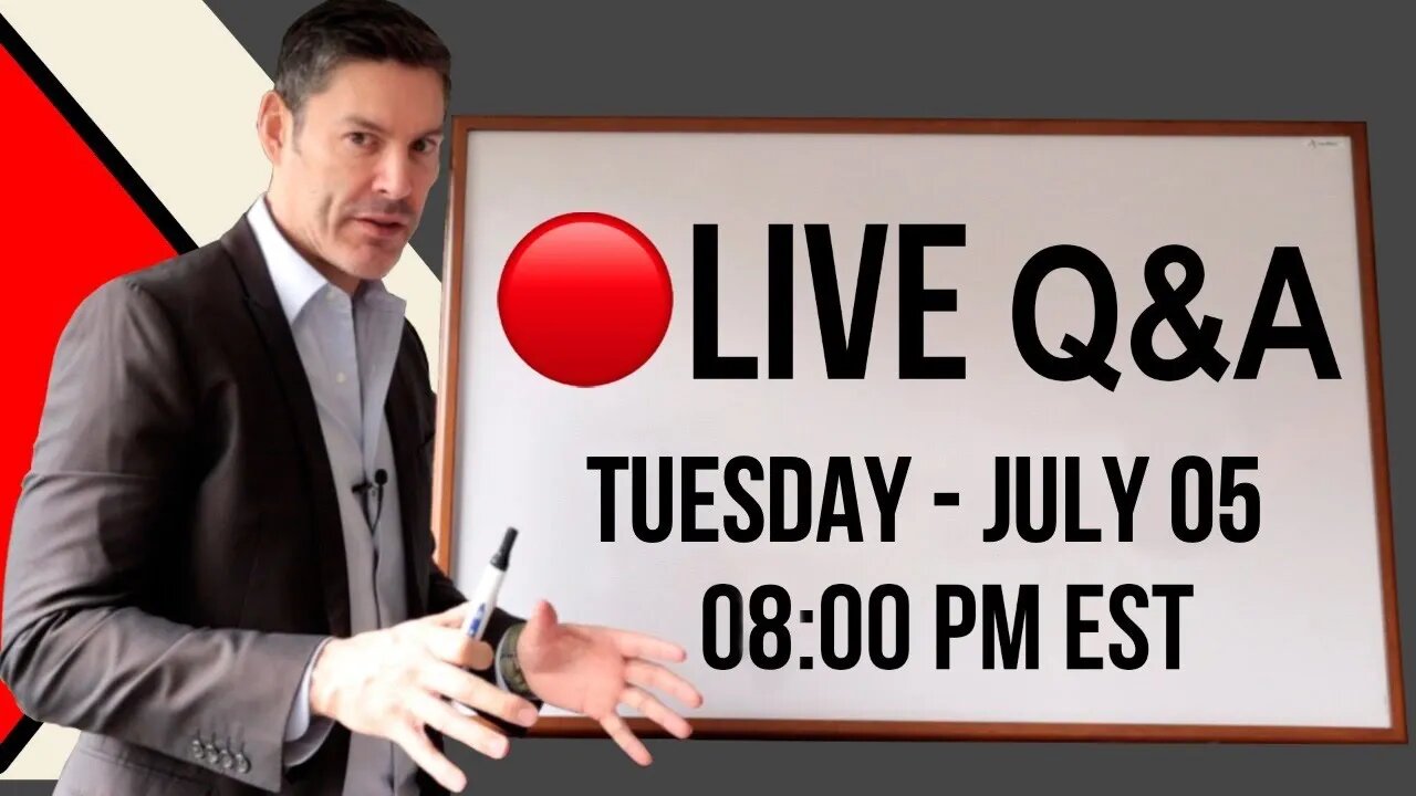 LIVE STREAM Q&A (Let's Talk Recession Probabilities)