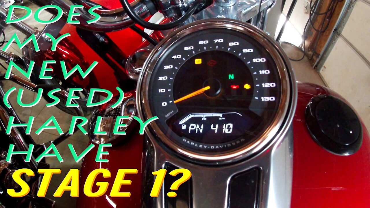 How to tell if your used Harley has Stage 1; also how to check and clear codes - Random Garage