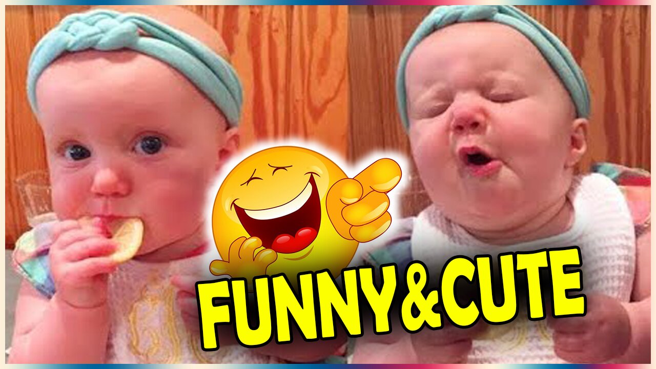 funny videos of cute babies eating lemon for thefirst time - Try Not To Laugh