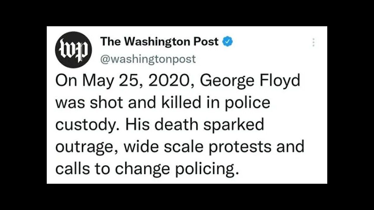 The Washington Post Publishes Disinformation About George Floyd