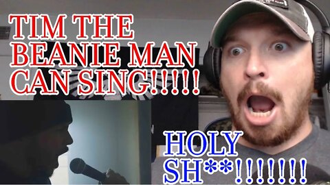 BLASTCAPBADGER REACTS! TIMCAST - ONLY EVER WANTED (*REACTION*) BEANIE MAN CAN SING!!!!!!