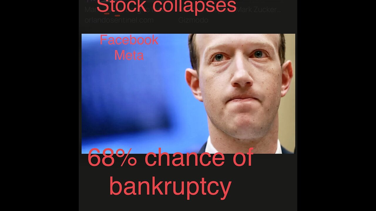 Meta stock collapse FB Bankruptcy