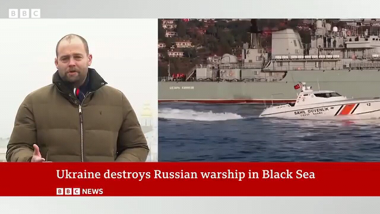 Russian landing ship Caesar Kunikov sunk off Crimea, says Ukraine BBC News I Ukraine