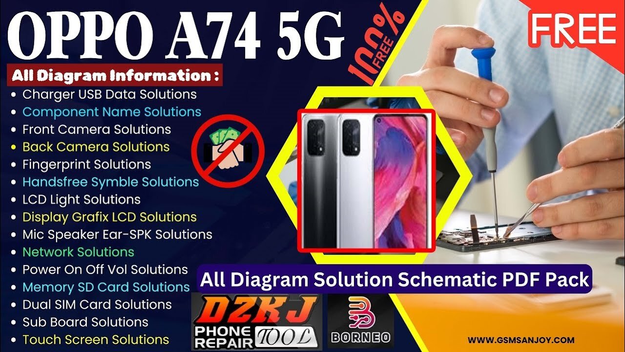 OPPO A74 5G Schematic Diagram Free Solution