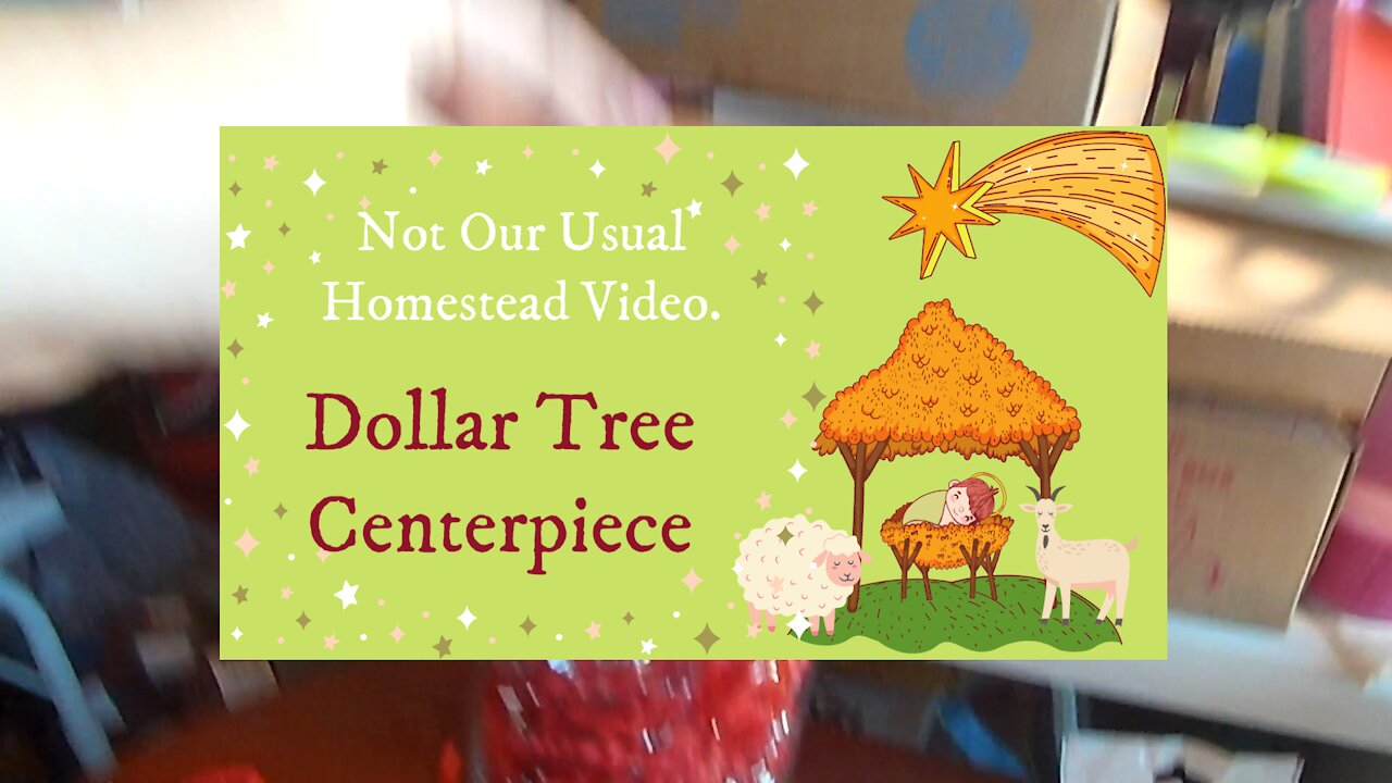 Not our usual homestead video: Dollar Tree Centerpiece