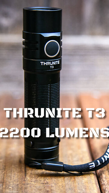 What is the BRIGHTEST Flashlight for $50 (T3 Thrunite) #shorts #flashlight #brightest