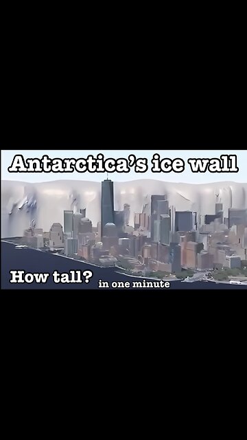 How tall is Antarctica’s ice wall in one minute