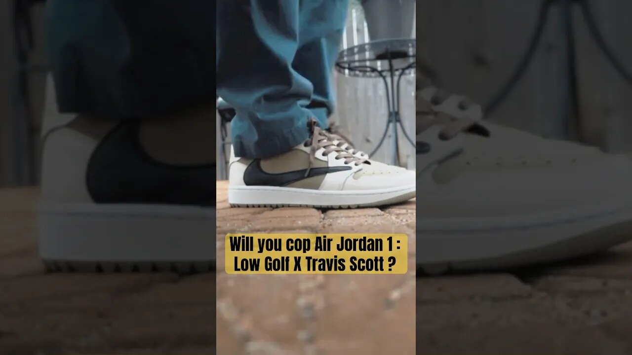 Do you like Air Jordan 1 Low X Travis Scott ? Will you enter for this #golf shoe ? #sneaker