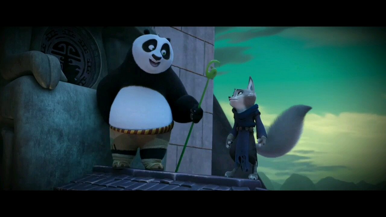 Animations short clips About panda and Fox relex and watch😂