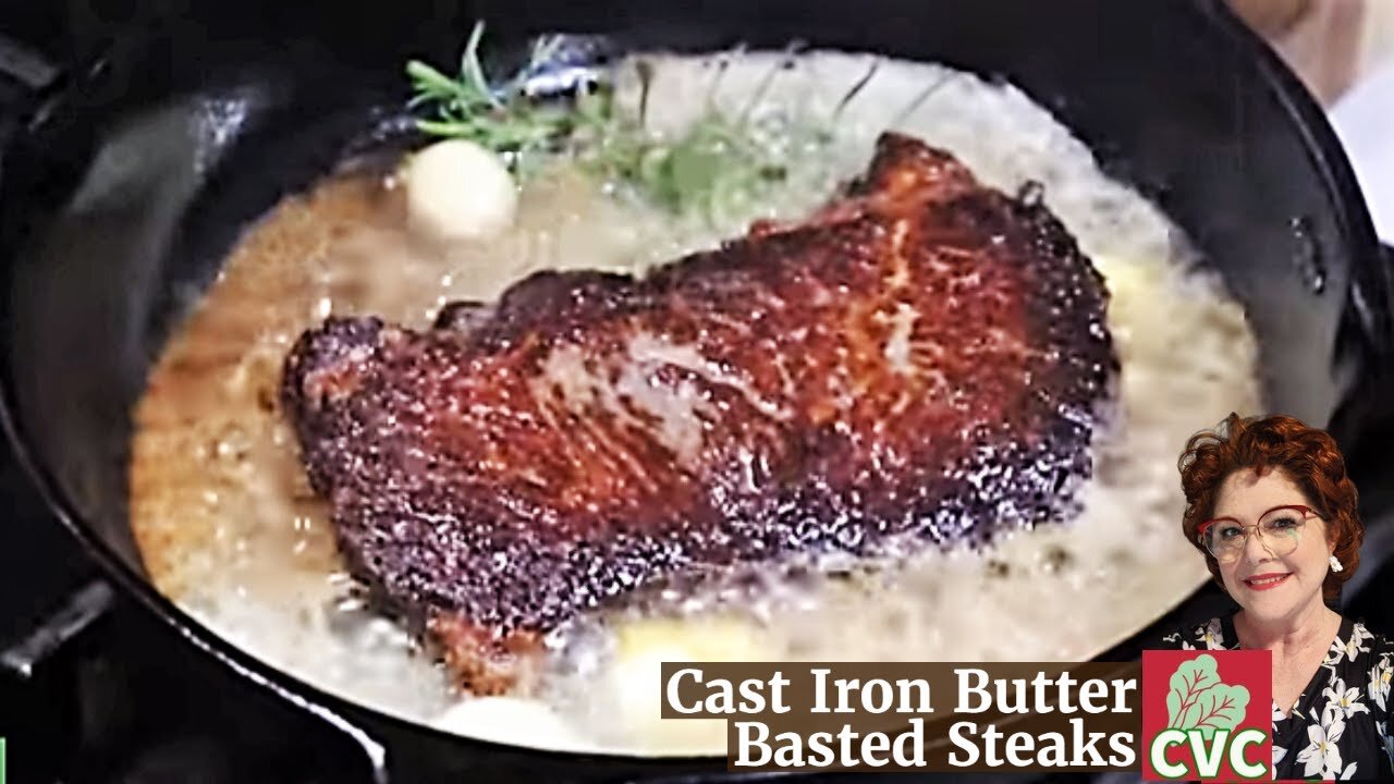 Butter Basted Ribeye - Cast Iron Steaks - Perfect Sear