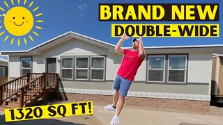 BRAND SPANKING NEW Double Wide Mobile Home You Need To See! // Full Tour