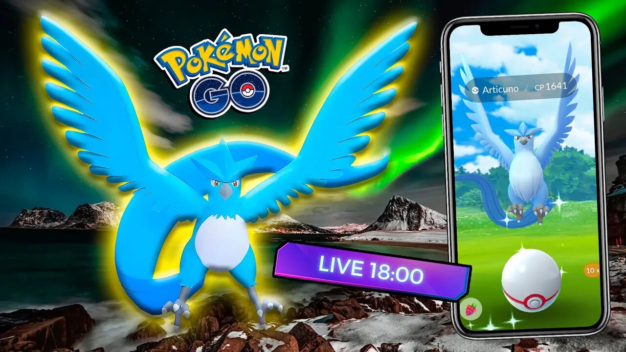 🚶 ARTICUNO SHINY AGORA! Os Pássaros Lendários VOLTARAM! APROVEITE para fazer Raid de Articuno!