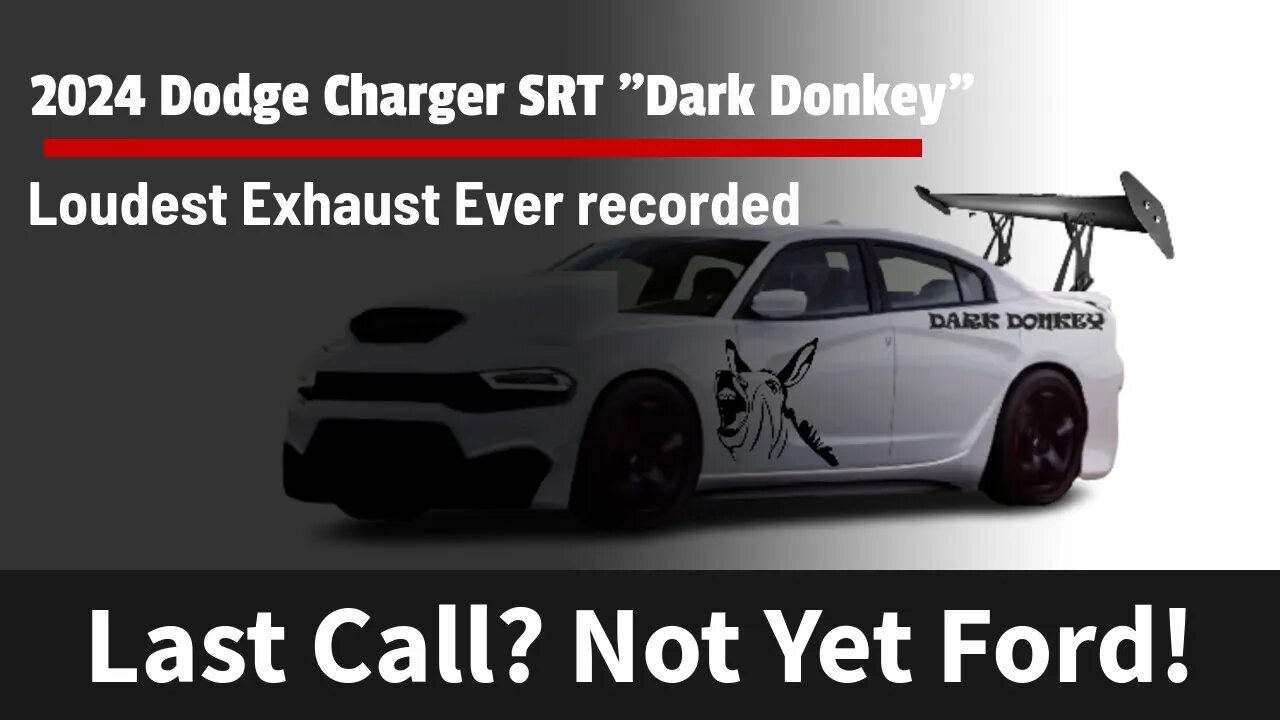 2024 Charger SRT Helldonkey "Dark Donkey" #dodgecharger