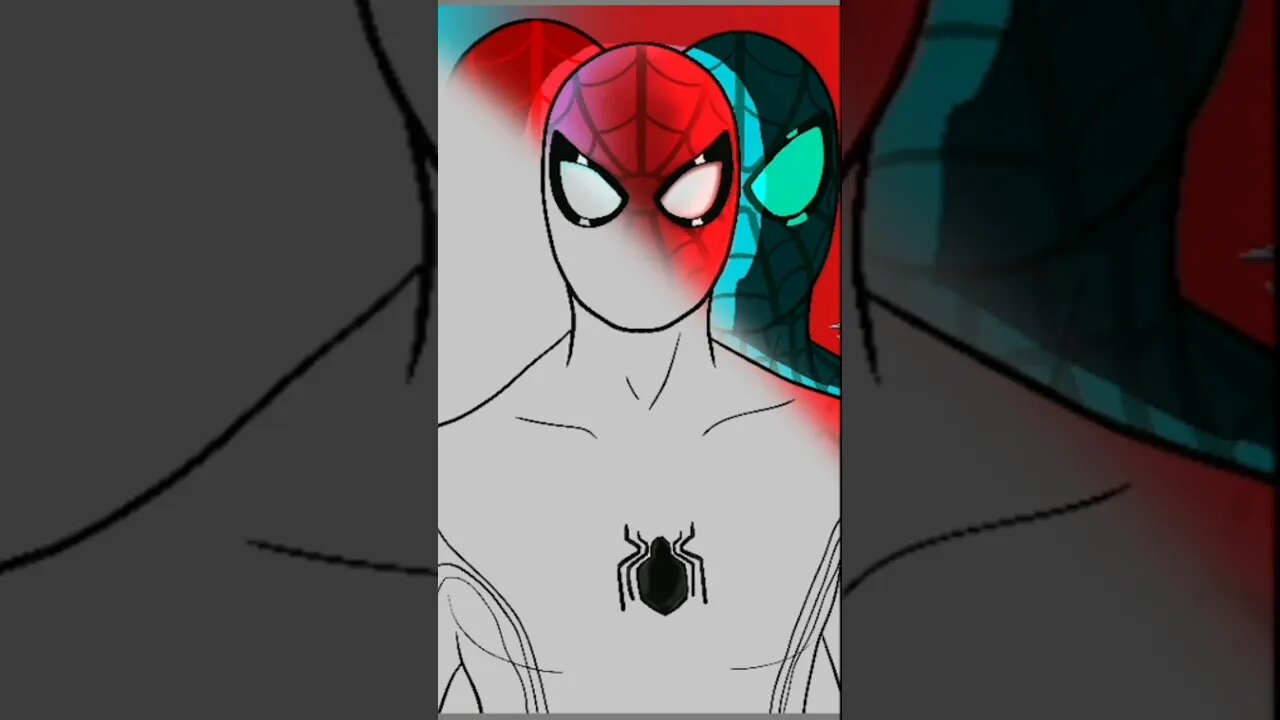 Desenhando os 3 HOMEM ARANHA #arte #digitalart #spiderman #marvel #comics #game #games #gameplay