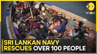 Sri Lanka Navy Saves 102 Rohingya Refugees Adrift On Fishing Trawler | World News | WION