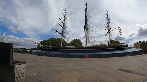 vlog at Cutty Sark British clipper ship London 10th July 2023