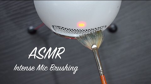 ASMR Intense Microphone Brushing for Deep Sleep | (No Talking) Fan Brush