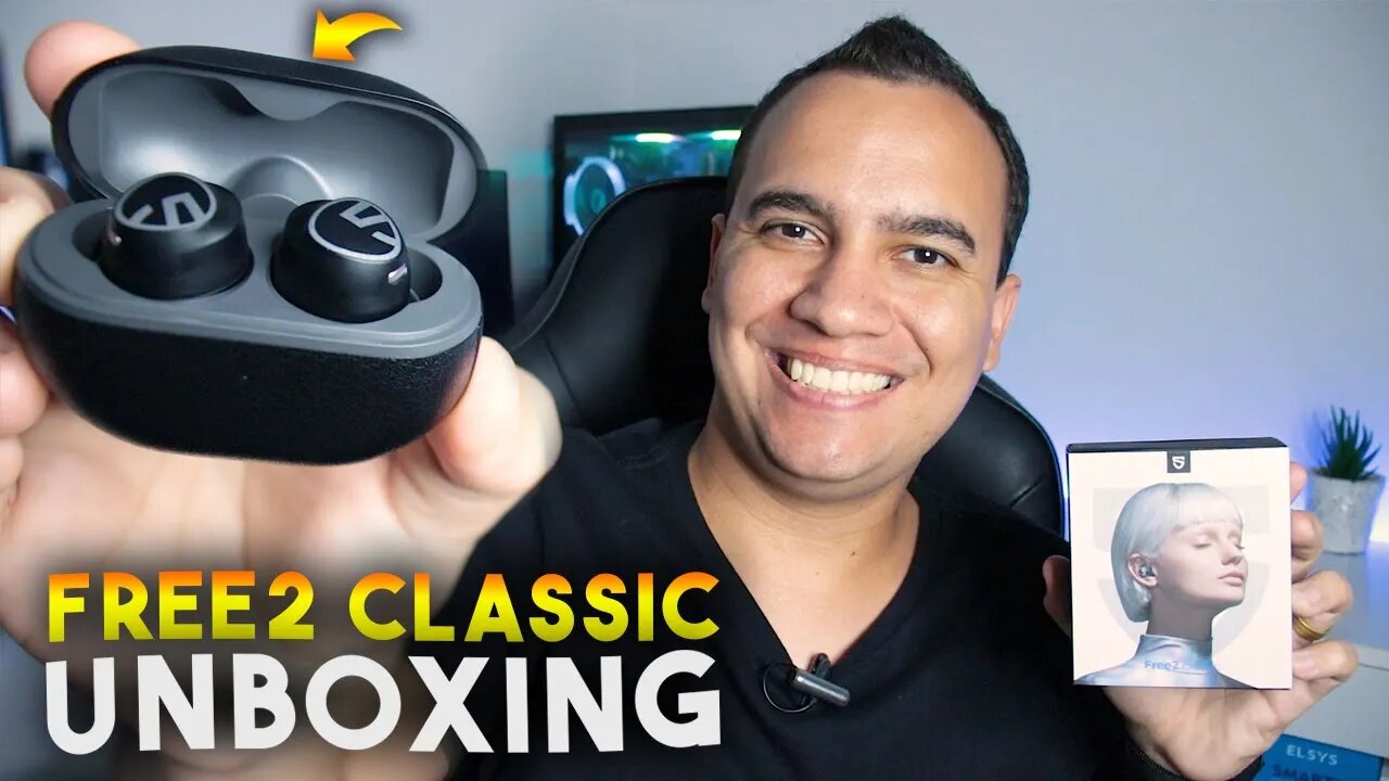 Free2 Classic, um FONE DE OUVIDO SEM FIO de ALTA QUALIDADE - Unboxing e detalhes