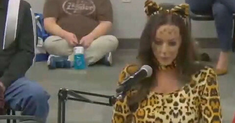 Activist Mom Dresses Like Cat to Highlight Trans Insanity at School Board Meeting