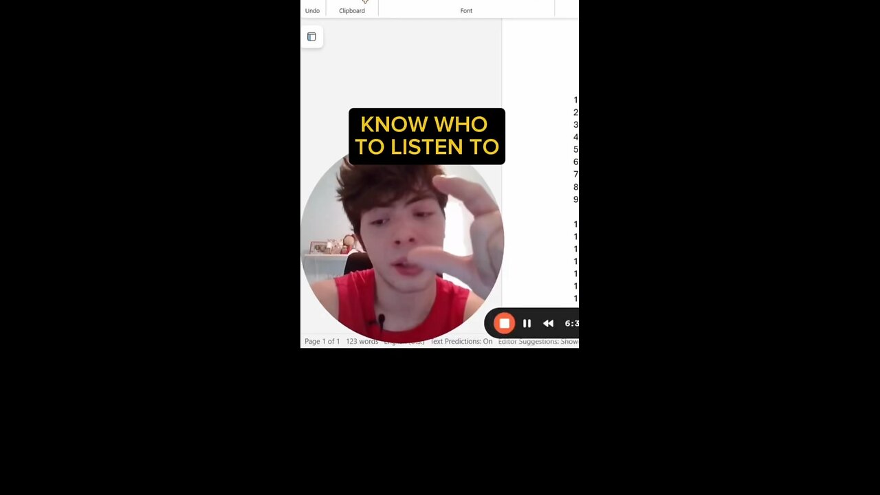 KNOW WHO TO LISTEN TO🧐