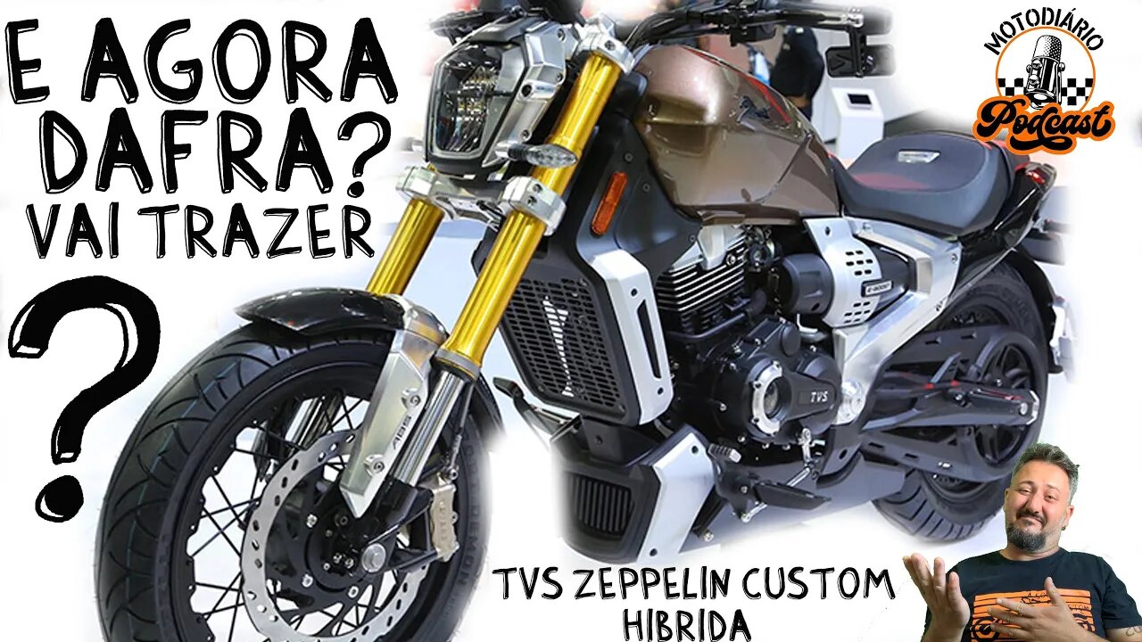 DAFRA & TVS. E AGORA DAFRA? Porque não traz a PRIMEIRA Moto Custom Híbrida PARA O BRASIL?