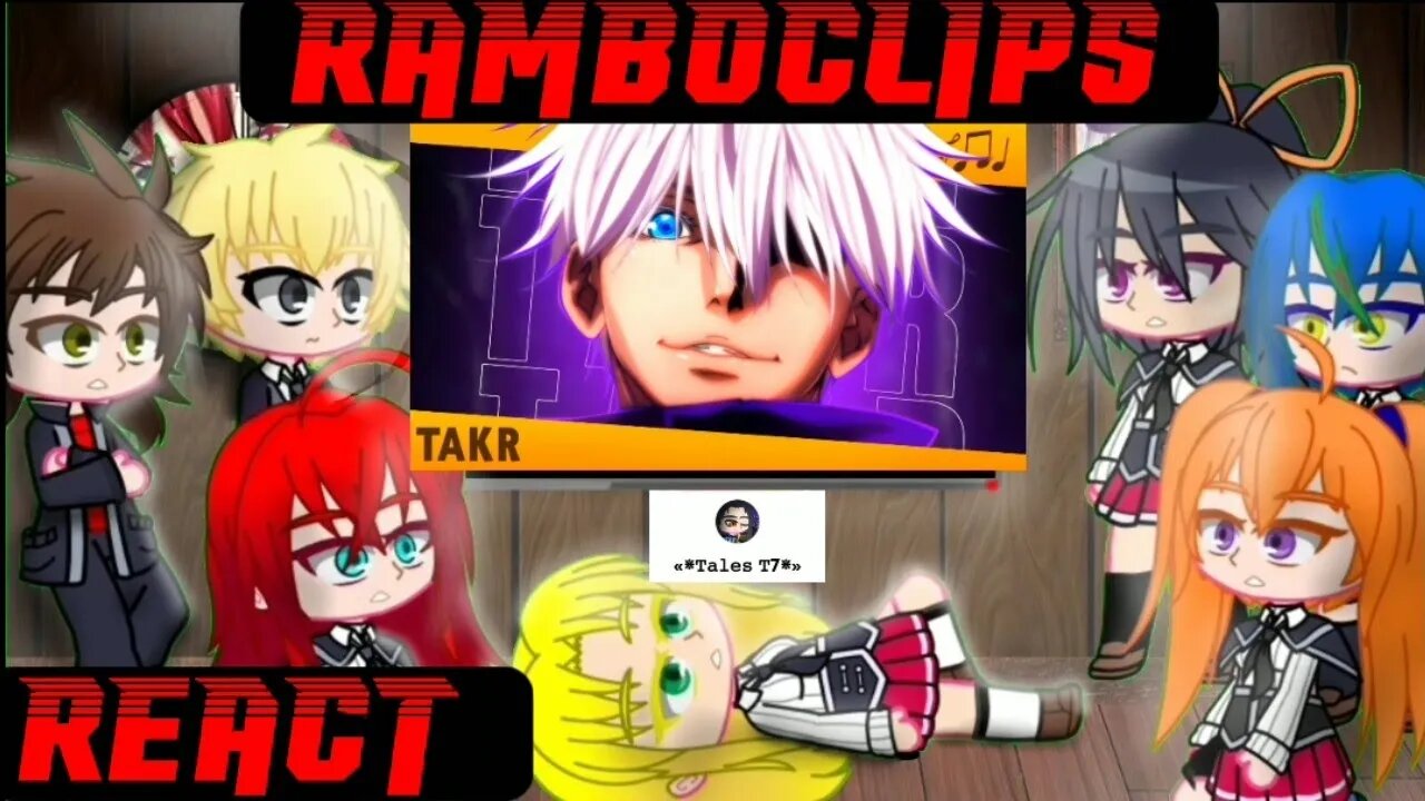 Highchool DxD React ao Rap do Satoru Gojo #anime #top