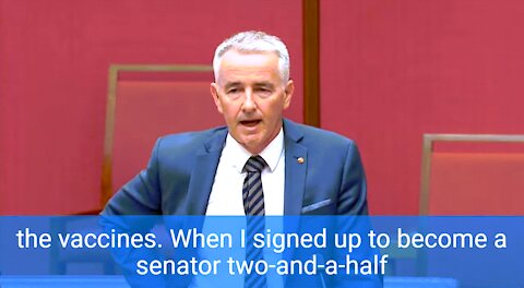 COMMIESTRALIA: Senator Gerard Rennick says like it is regarding "vaccination"