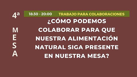 4ª MESA 21 OCT 2023 CUIDEMOS A LOS QUE NOS TRAEN LOS ALIMENTOS