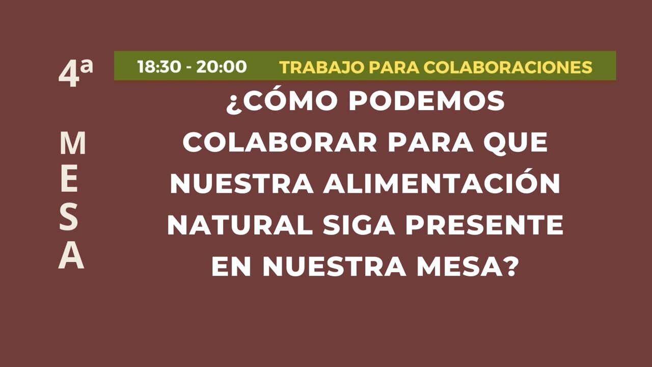 4ª MESA 21 OCT 2023 CUIDEMOS A LOS QUE NOS TRAEN LOS ALIMENTOS